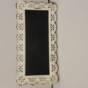 Rustic farmhouse metal hanging chalk board